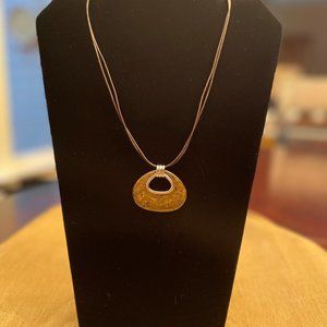 Silpada N2014 Sterling Silver and Bronzite Teardrop Pendant Necklace